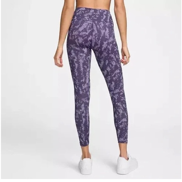 EUC Nike Dri Fit 7/8 purple high waisted leggings - Picture 2 of 12